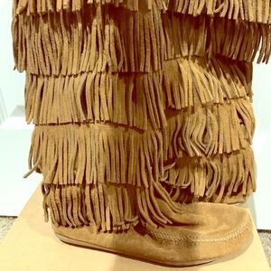 Minnetonka Fringe Boots